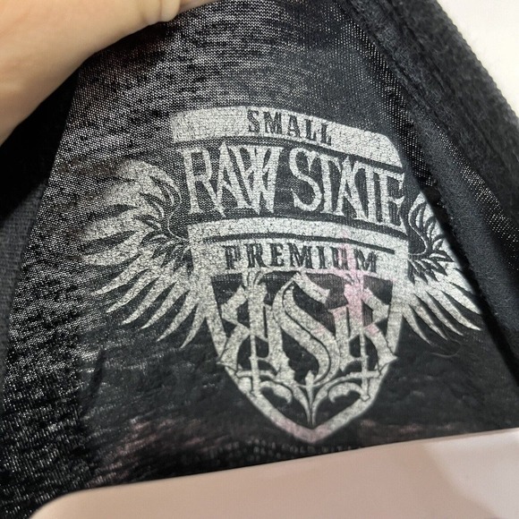 RAW STATE T SHIRT MENS SMALL DOUBLE SIDED SHIRT SLEEVE TEE REDEMPTION LIVE FREE - Picture 9 of 12